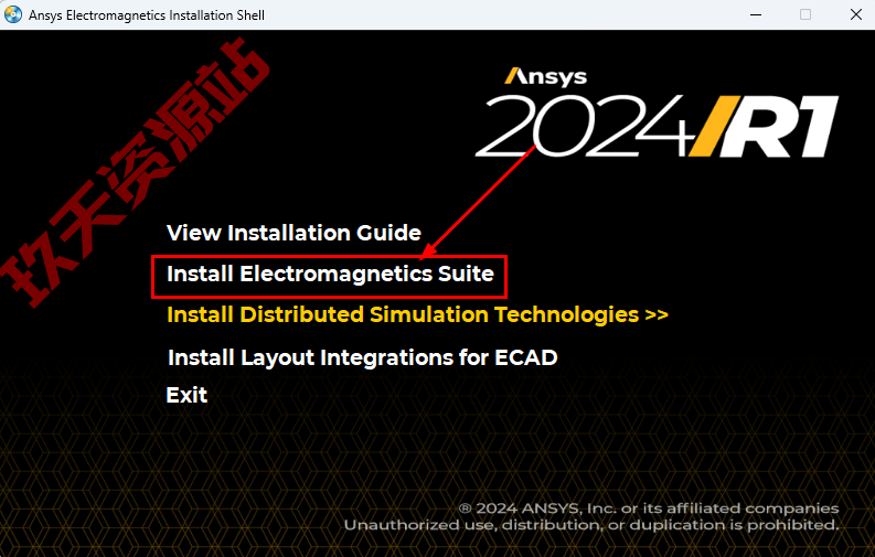 图片[7]-ANSYS.Electronics.Suite.2024.R1破解版安装包及详细安装教程-玖夭资源站